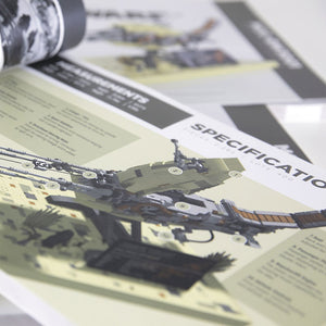 Technical drawing of the Kintan Strider Speeder Bike which illustrates the fictitious names of some of the bike's parts printed inside the instruction manual.