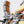 Close-up of Kintan Strider Speeder Bike seat build with LEGO® bricks and other engine details blurred out. 