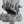Close-up of a detailed view of the AT-ST made from LEGO® bricks on a white background.