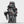 Front view of MOC-Hunter from the Bad Batch buildable figures series facing left and holding knives build with LEGO® bricks. 