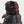 Rear view of MOC-Hunter's alternate build of the head showing his hair and headband built with LEGO® bricks. 