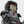 Close-up of MOC-Hunter's alternate face built with LEGO® bricks and custom printed pieces on LEGO® bricks. 